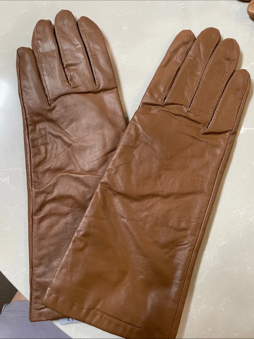 Terry Lewis Classic Luxuries Women’s Brown Leather Gloves